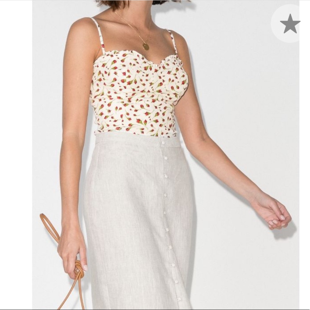 Reformation super cute bustier top